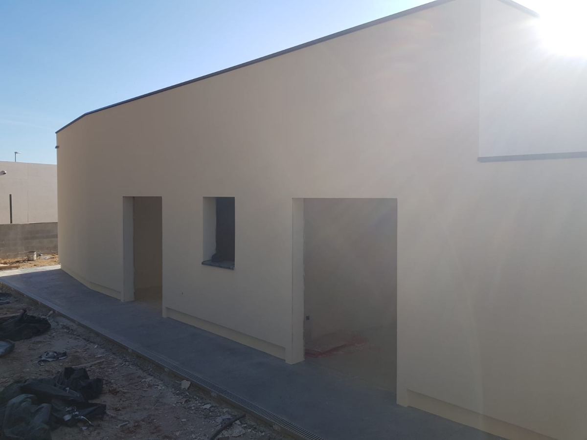 Construction of a single-family house in Garriguella